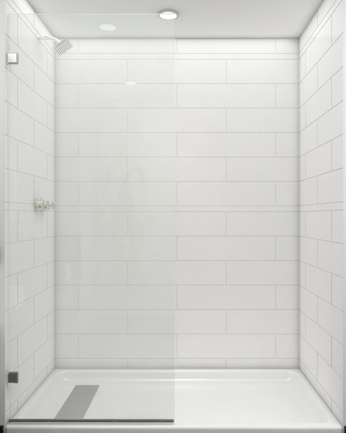 6x24 Contemporary Shower Surround