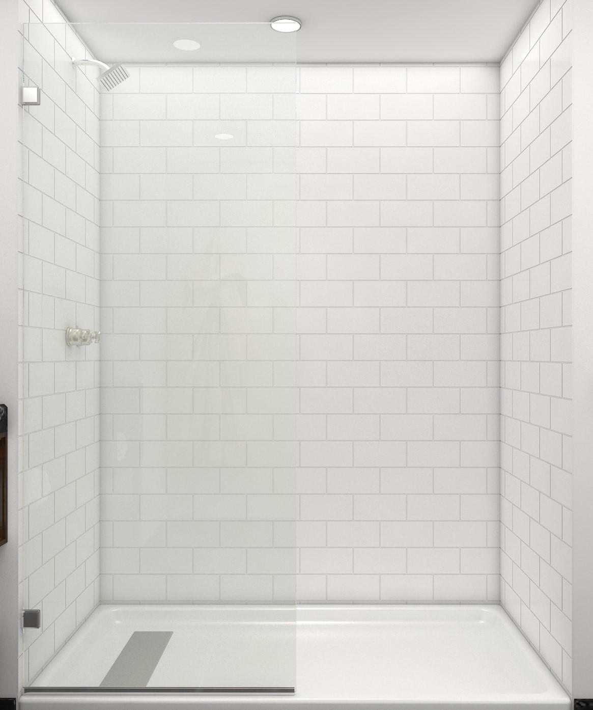 4x8 Subway Shower Surround